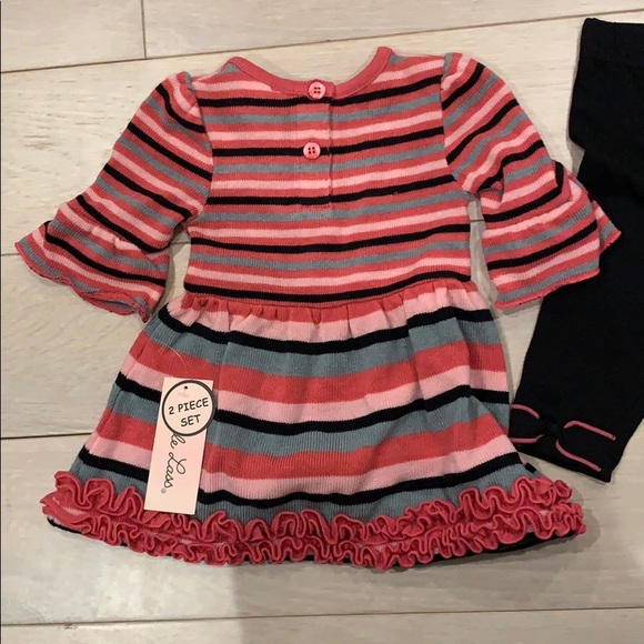 Little Lass sweater top and leggings set - Picture 4 of 4